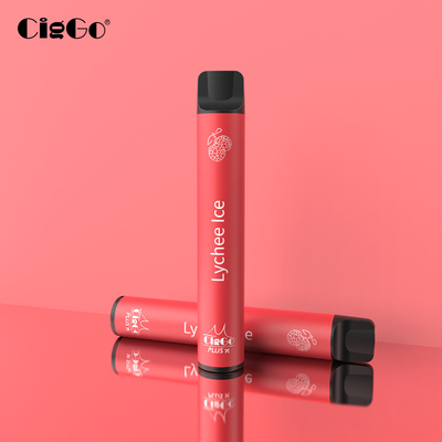 Lychee Ice Flavors Disposable Pod Vape 1500 Puffs Ciggo Plus X