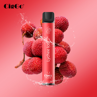 Lychee Ice Flavors Disposable Pod Vape 1500 Puffs Ciggo Plus X