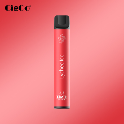 Lychee Ice Flavors Disposable Pod Vape 1500 Puffs Ciggo Plus X