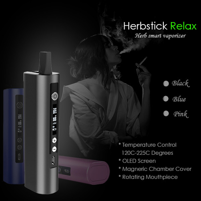 OLED Screen Weed Vape Dry Herb Vaporizer Aluminium Alloy Convection Vaporizer Pen