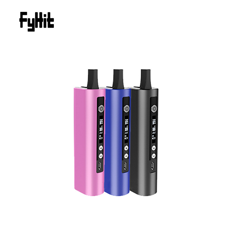 OLED Screen 2600MAH Dry Herb Vaporizer Smoking Device Aluminium Alloy